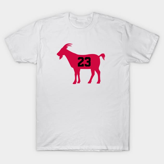 CHI GOAT - 23 - White T-Shirt by KFig21